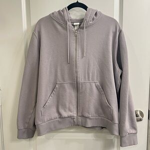 H&M Gray Zip-Up Hoodie | Size XL